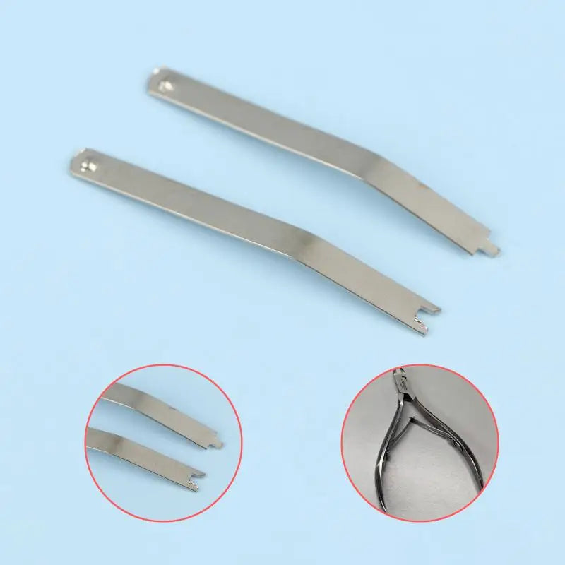 Stainless Steel Cuticle Trimmer Scissors | Spring Flat Blade Cuticle Trimmer Scissors QXL 5pairs