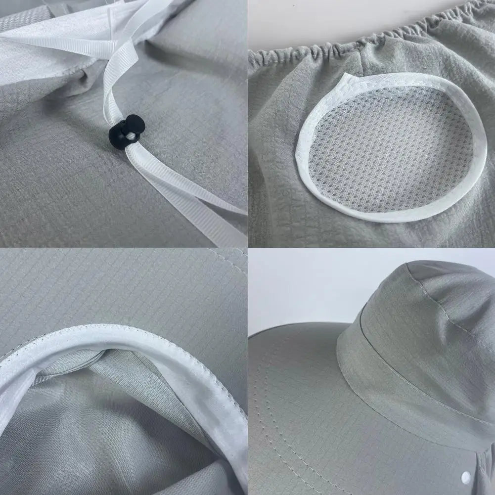 Wide Brim UV Sun Hat | Full Face & Neck Coverage Unisex Wide Brim Sun Hat QXL