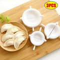 Dumpling Mold Maker 3-Pack | Gyoza & Wonton Press Tool Dumpling Press Mold QXL 3pcs White