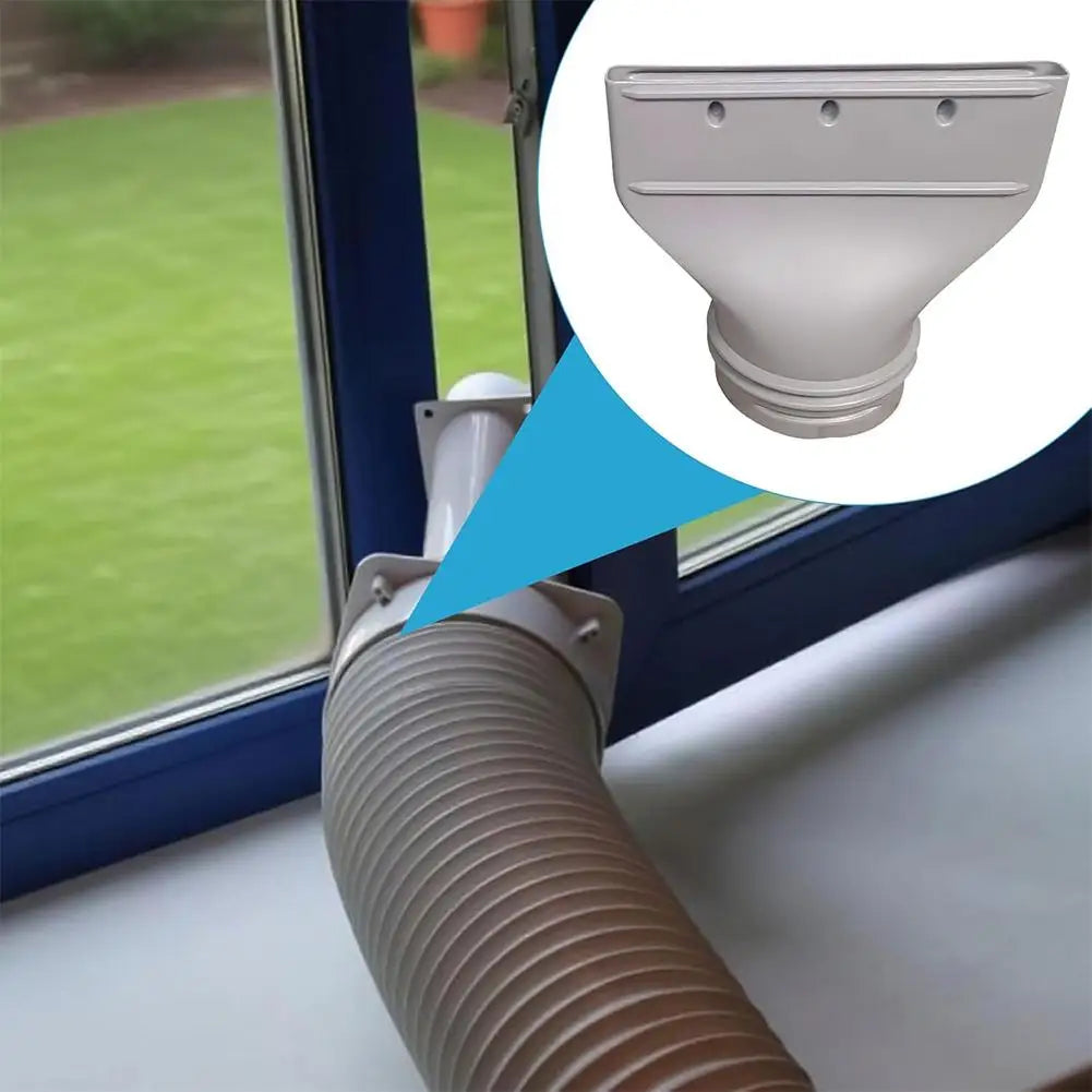 Flat Exhaust Hose Adapter for AC & Ventilation | 130–150mm Exhaust Hose Adapter QXL