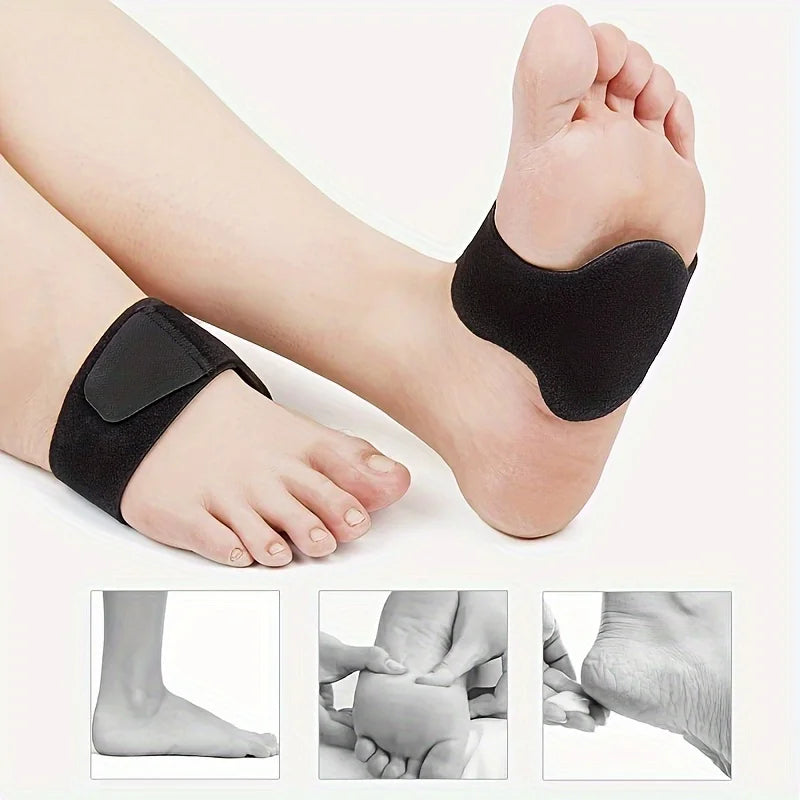 2-Pack Breathable Arch Support Foot Pads | Shock Absorption Arch Support Insoles QXL