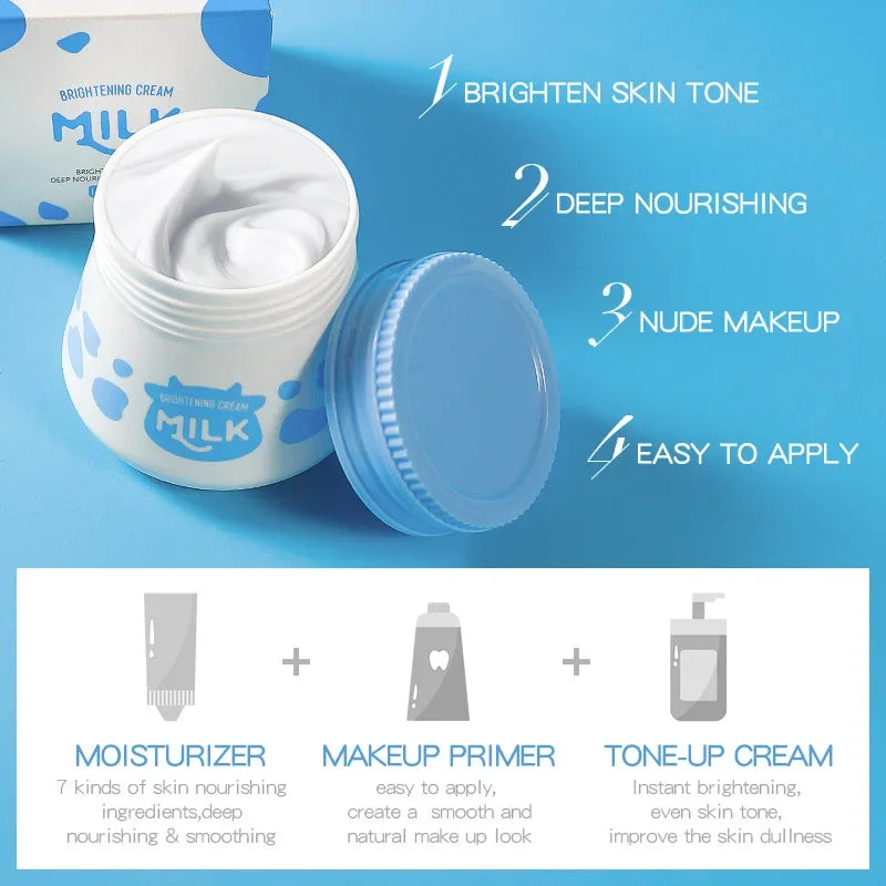 LAIKOU Milk Brightening Face Cream | Niacinamide & Pearl 55g Brightening Face Cream QXL