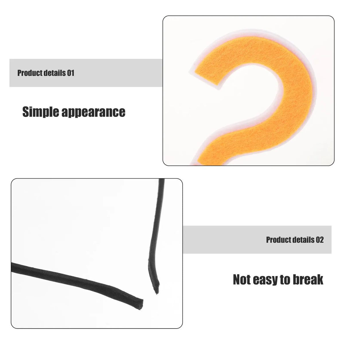 3-Pack Question Mark Headbands | Novelty Party Hair Hoops Novelty Party Headband QXL