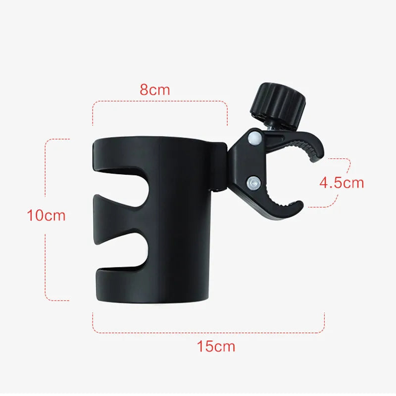 Universal Baby Stroller & Bike Cup Holder – Black Stroller Cup Holder QXL