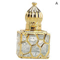 10ml Gold Cube Glass Perfume Bottle | Travel Atomizer Sprayer Perfume Atomizer Bottle QXL A