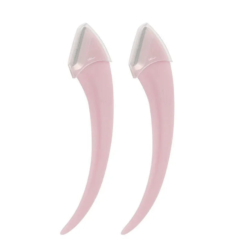 Eyebrow Trimmer Razor & Comb Set – 1/2/3 Pcs Face Shaper Eyebrow Trimmer Razor QXL C613-A pink 2pcs