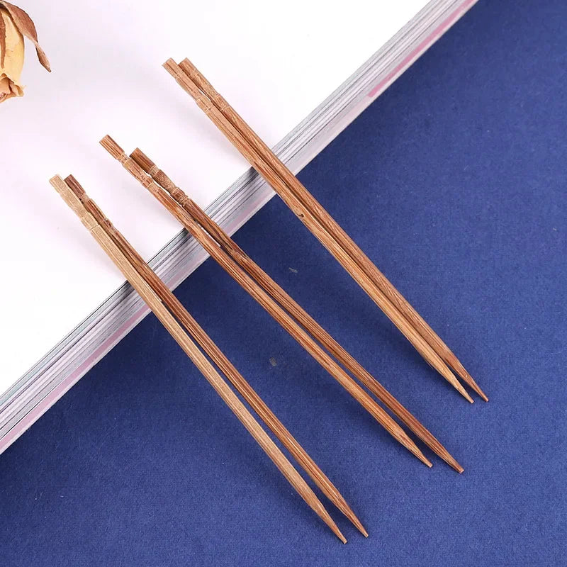 800-Pack Carbonized Bamboo Toothpicks | Eco-Friendly Picks Disposable Toothpicks QXL