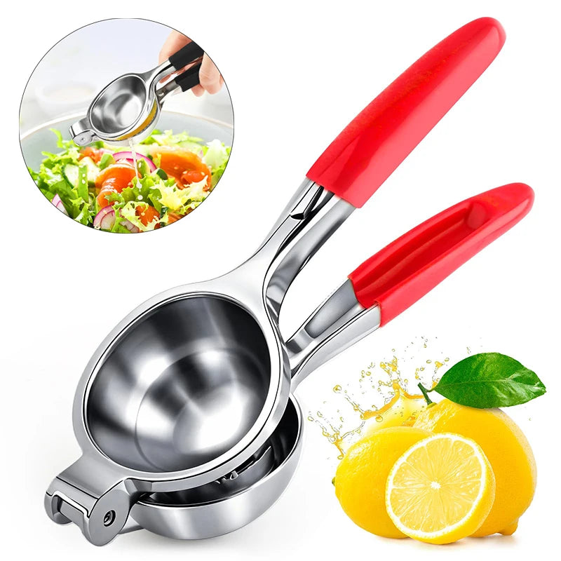 Extra Large Stainless Steel Lemon Squeezer | Manual Citrus Juicer Manual Citrus Juicer QXL Red