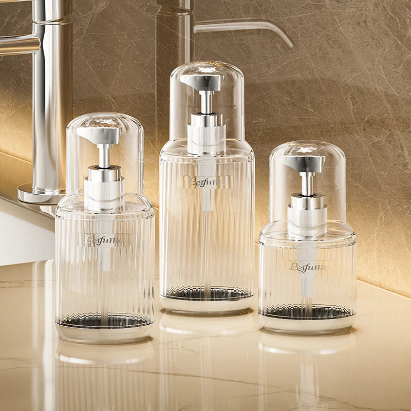Refillable Pump Soap & Shampoo Dispenser Bottle 60/90/120ml Refillable Pump Bottle QXL