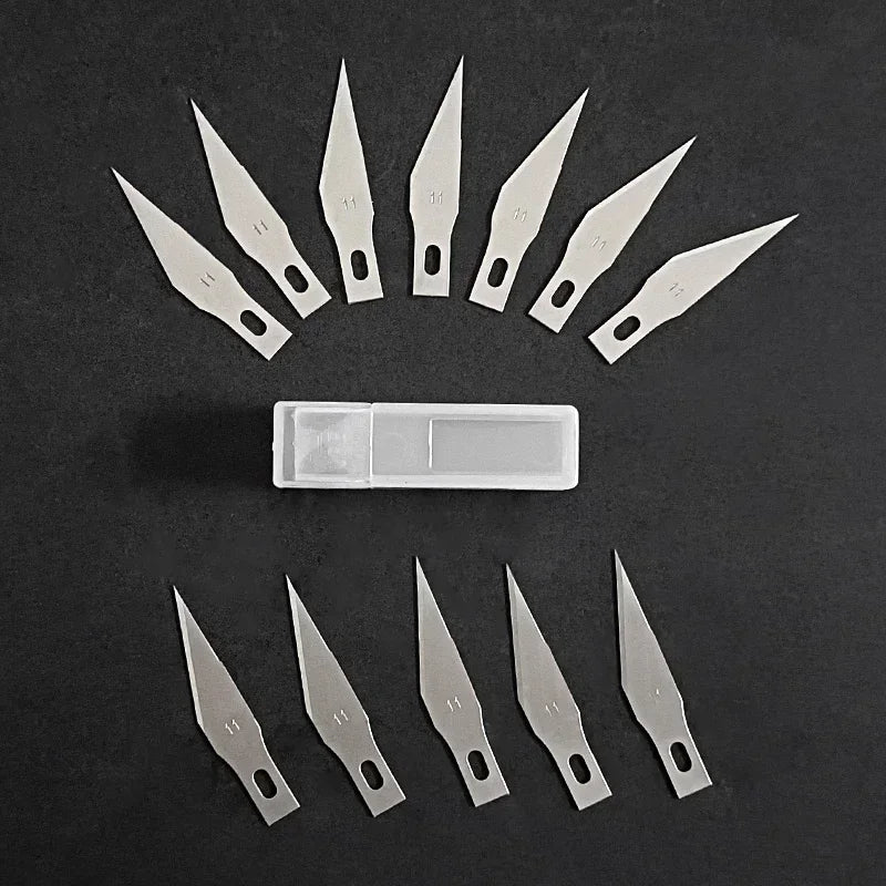 Stainless Steel Scalpel Blades 20/50/100-Pack | Hobby Carving Scalpel Blade Set QXL