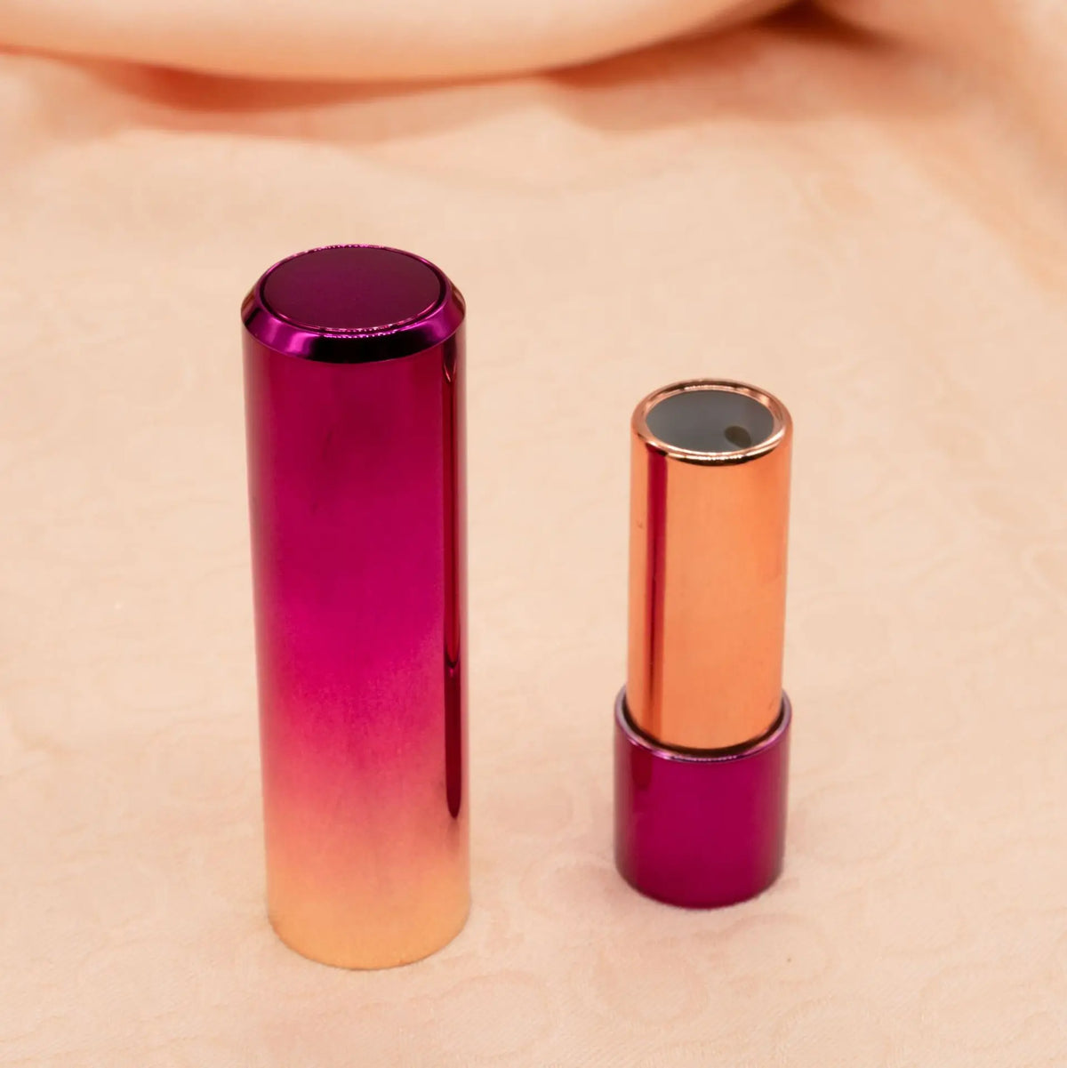 3.5g Empty Lipstick Tube 12.1mm | Refillable Flash Pink Spring Cap Lipstick Tube Container QXL