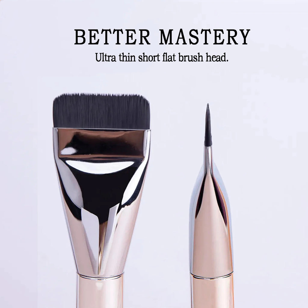 Ultra Thin Flat Foundation Brush | Lightweight Contour Blending Foundation Makeup Brush QXL