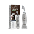 EELHOE Natural Plant-Based Hair Dye Cream | Gray Coverage Hair Dye Cream QXL Brown