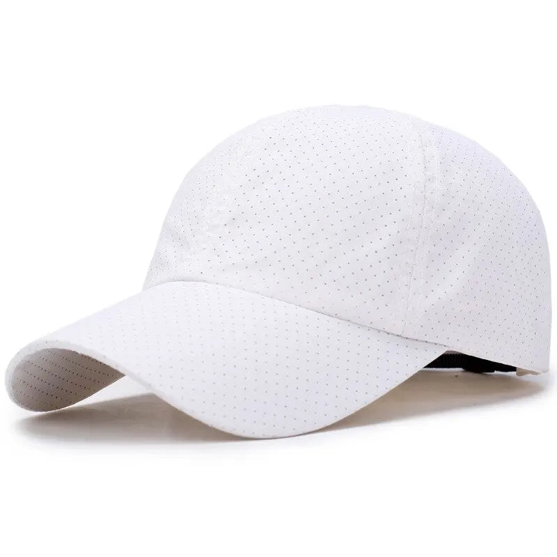 Quick-Dry Sun Baseball Cap | Unisex Hiking & Fishing Hat Outdoor Baseball Cap QXL WHITE Adjustable