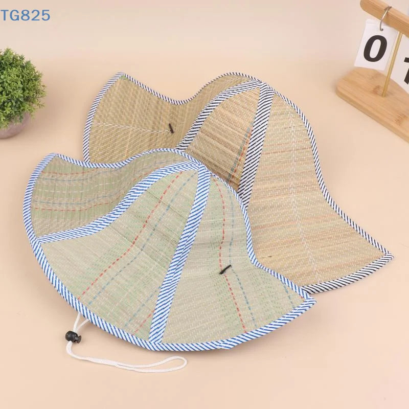 Foldable Straw Sun Hat | Wide Brim UV Protection Unisex Straw Sun Hat QXL
