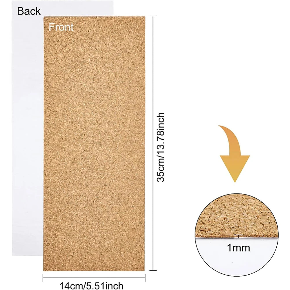 2mm Self-Adhesive Cork Roll Sheet 12x24" | Bulletin Board & DIY Cork Sheet Roll QXL AECH04-11523