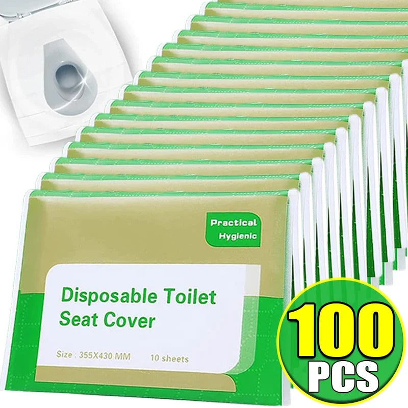 Disposable Toilet Seat Covers | Travel & Camping 10–100 pcs Disposable Seat Cover QXL