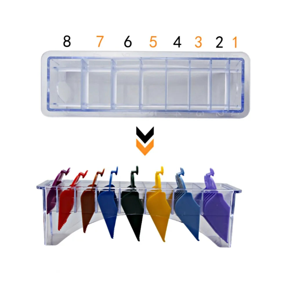 8 & 10 Slot Clipper Guard Comb Storage Box | Salon Organizer Clipper Guard Organizer QXL