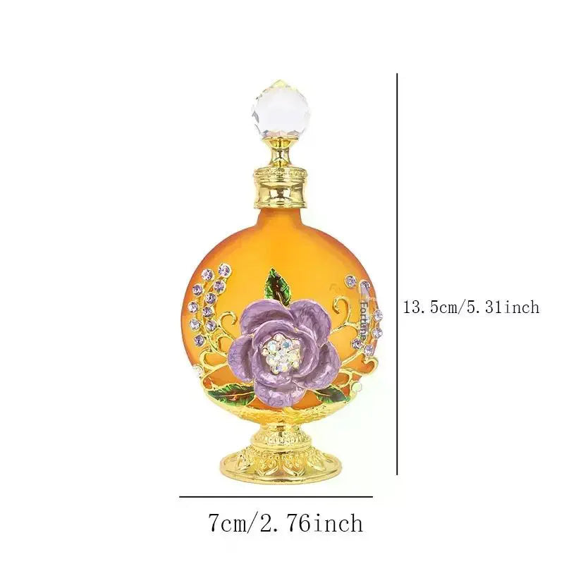 30ml Dubai Vintage Perfume Bottle | Crystal Flower Gift Perfume Bottle QXL