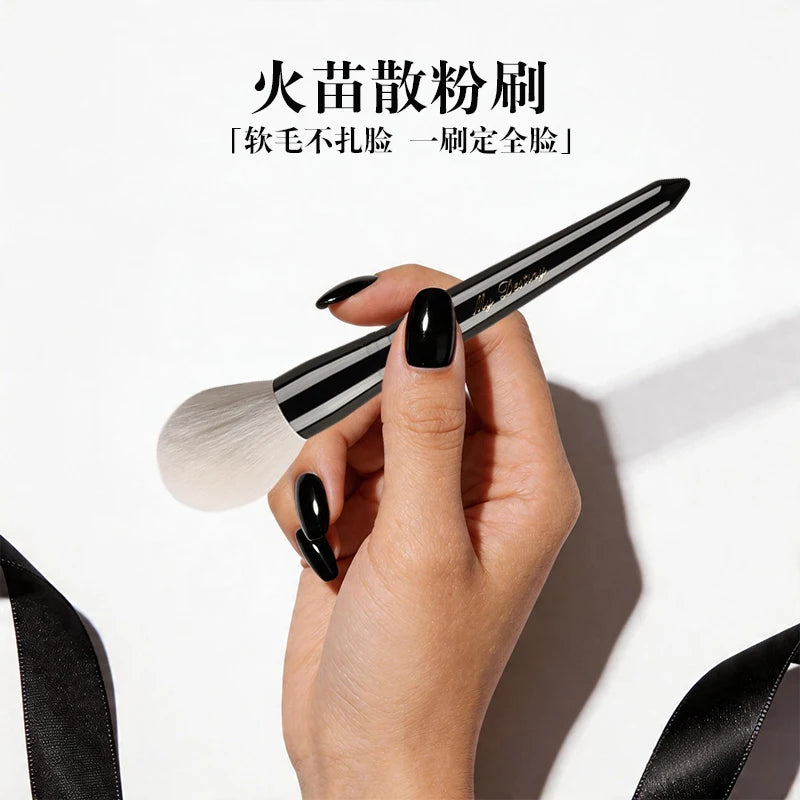 Goat Hair Flame Loose Powder Brush | Soft Makeup Brush Powder Makeup Brush QXL
