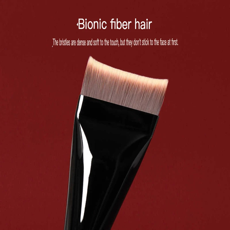 H69 Curved Foundation Brush – Beginner-Friendly & Lightweight Foundation Brush QXL