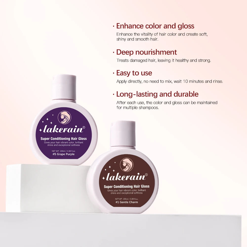 ibcccndc Hair Gloss Glaze | Color Boost & Deep Conditioning Hair Gloss Treatment QXL