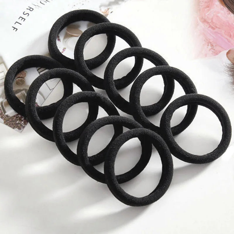 Women's High-Elastic Nylon Headbands & Ponytail Hair Ties Hair Accessories Set QXL