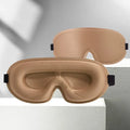 3D Memory Foam Sleep Mask | Blackout Eye Mask for Travel Sleep Eye Mask QXL Camel