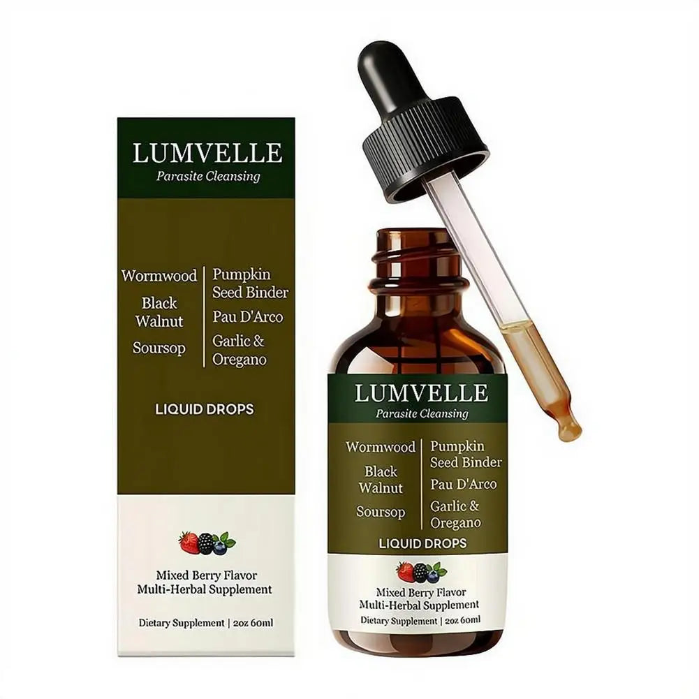 60ml Wormwood Herbal Drops | Zero Alcohol Gut Support Herbal Supplement Drops QXL