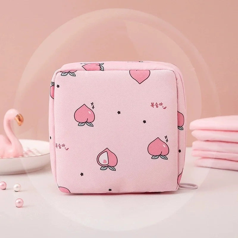 Mini Multifunctional Pouch | Coin, Card & Travel Storage Bag Mini Storage Pouch QXL Peach Heart