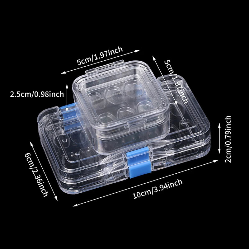 6 & 16 Grid Dental Veneer Denture Storage Box with Film Dental Storage Box QXL