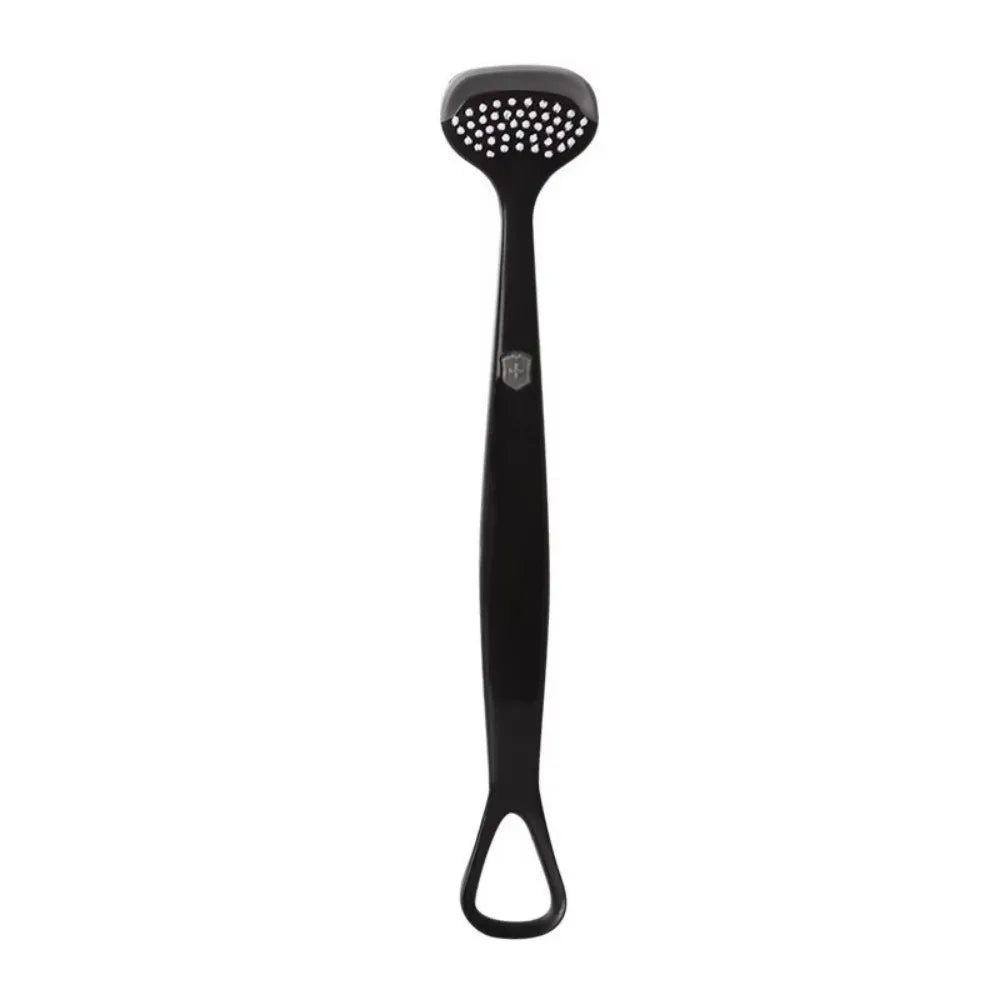 Triple-Effect Silicone Tongue Scraper | Fresh Breath Cleaner Tongue Scraper QXL Black
