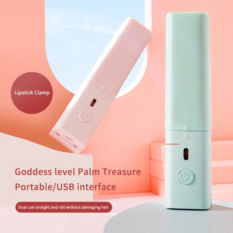 JCSYFAC Mini USB Hair Straightener & Curler Stick | Portable Hair Straightener Stick QXL