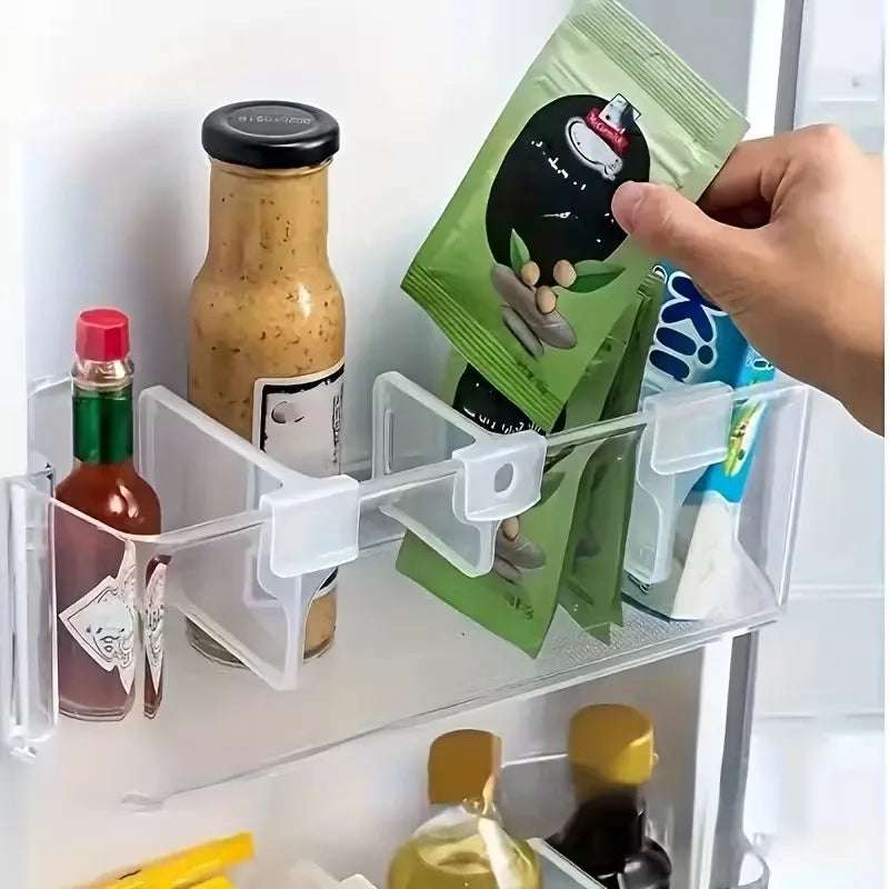 13-Piece Fridge Door Organizer Set – Adjustable Clear Dividers Fridge Door Organizer QXL