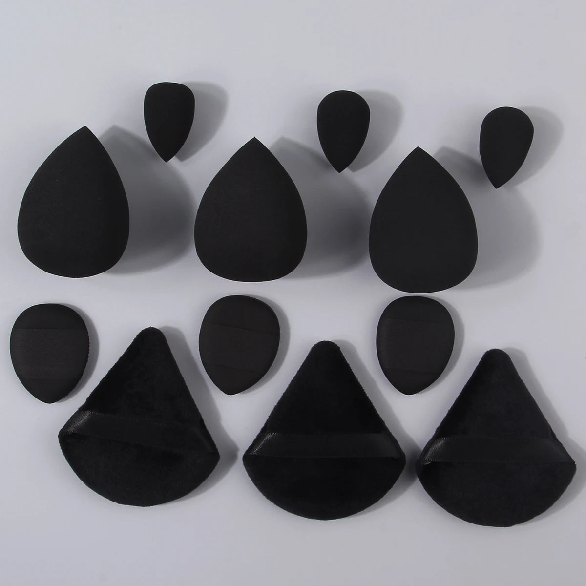 12-Piece Multi-Shape Makeup Sponge & Powder Puff Set Makeup Sponge Set QXL