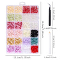 24-Pc 3D Acrylic Rose & Camellia Nail Art Charms | DIY Set Nail Art Charms QXL Rose decoration