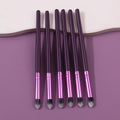6-Piece Purple Wooden Handle Soft Makeup Brush Set Makeup Brush Set QXL PURPLE