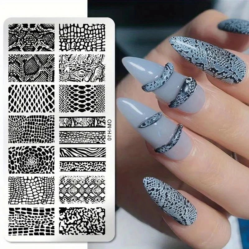 FUMOSIK Nail Stamping Plates – Floral, Butterfly & Lace Nail Stamping Plates QXL