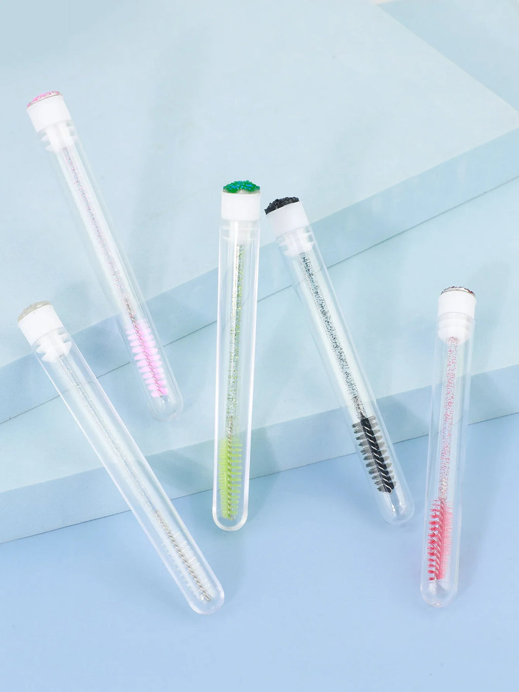 Disposable Crystal Mascara Wands & Eyebrow Comb – 5/10 Pack Disposable Mascara Wand QXL