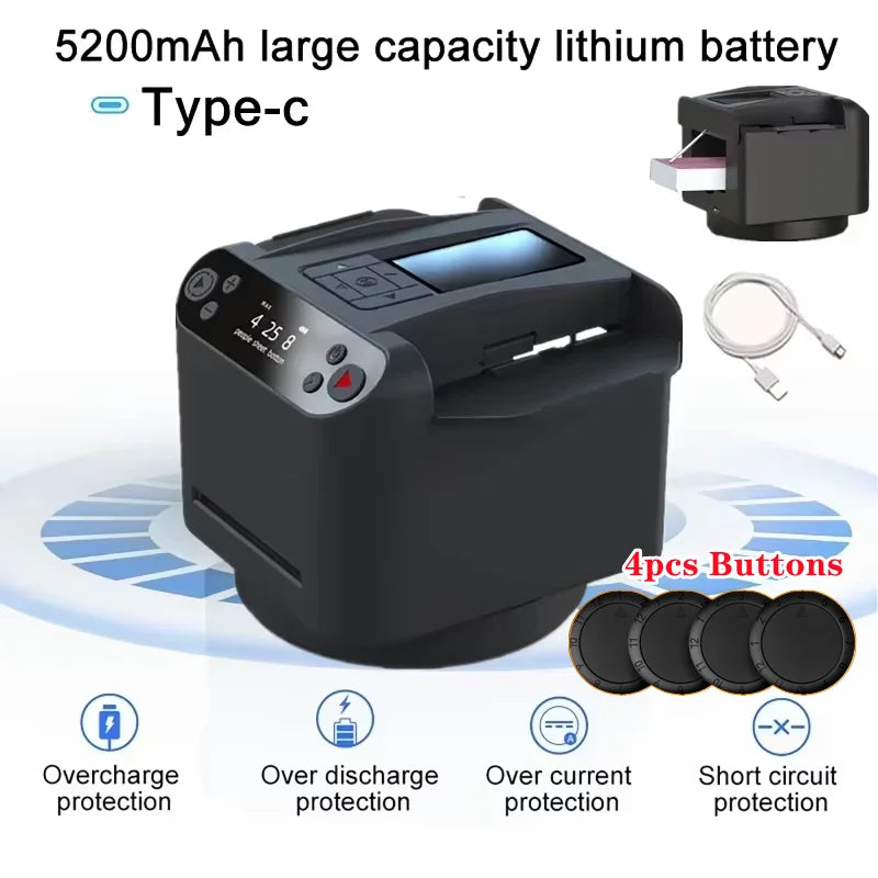 360° Automatic Card Shuffler & Dealer Machine | OLED Display Card Shuffler Machine QXL
