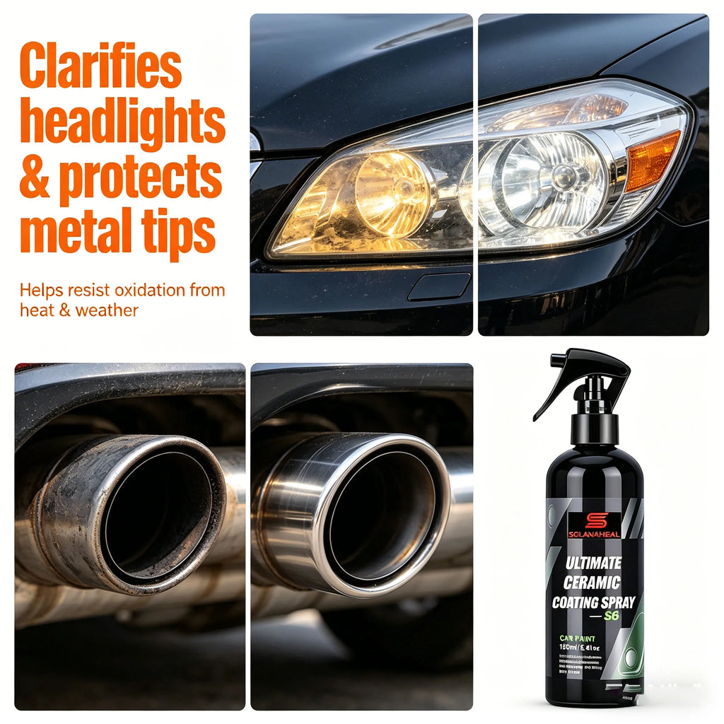 S6 150ml Ceramic Coating Spray | Car Paint Protector & Gloss Ceramic Coating Spray QXL