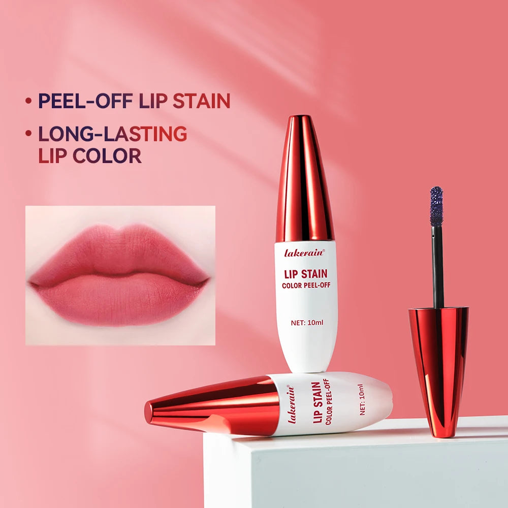 Peel-Off Matte Lip Stain | 24H Waterproof Long-Lasting Color Peel-Off Lip Stain QXL