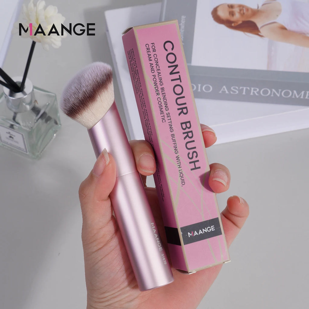 MAANGE Angled Foundation Buffing & Concealer Makeup Brush Angled Makeup Brush QXL