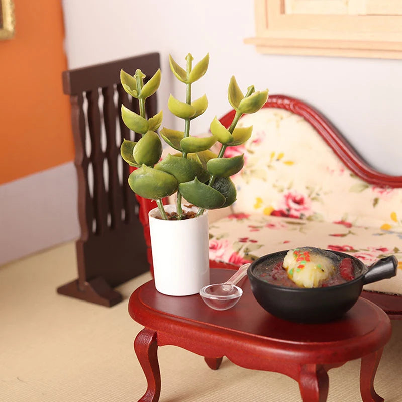 1:12 Dollhouse Miniature Potted Plant Bonsai Resin Decor Dollhouse Miniature QXL