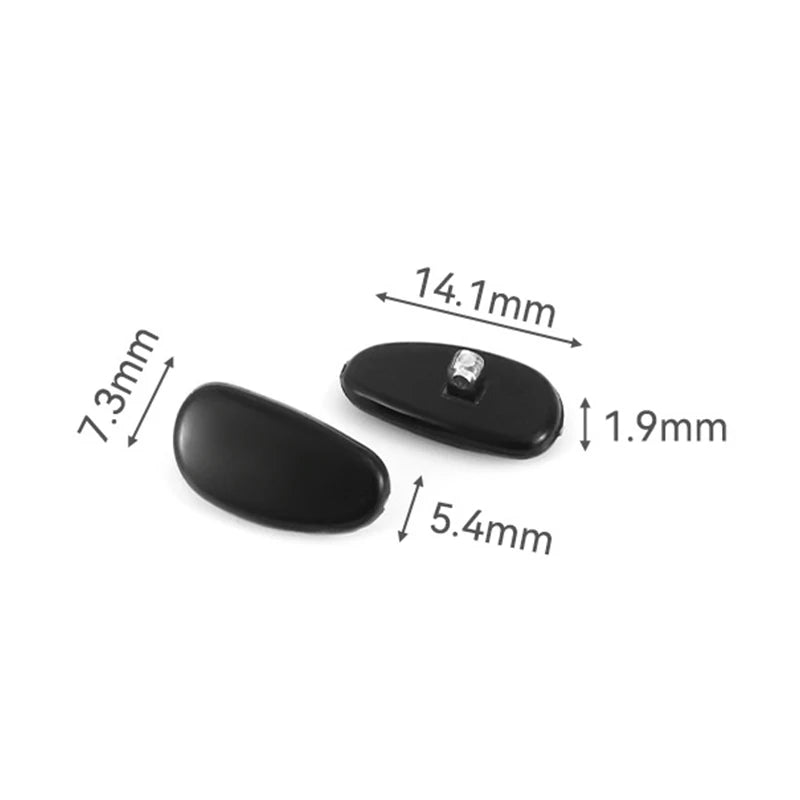 Anti-Slip Silicone Nose Pads for Glasses – 5 Pairs Eyeglass Nose Pads QXL 1pc