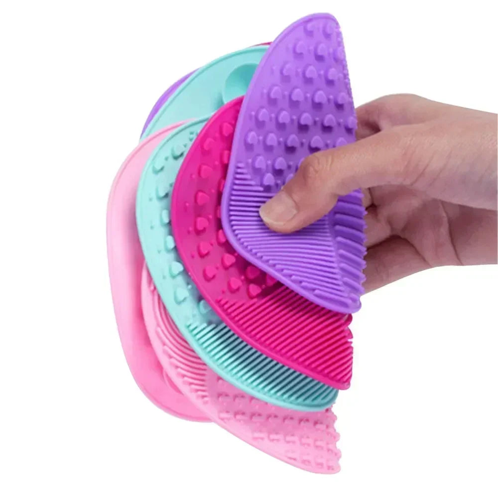 Silicone Makeup Brush Cleaning Mat & Scrubber Pad Brush Cleaning Mat QXL