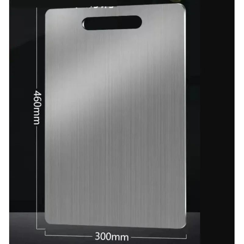 304 Stainless Steel Cutting Board | Antibacterial Kitchen Prep Stainless Steel Cutting Board QXL