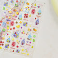 5D Kawaii Fruit Nail Art Stickers | Strawberry & Kiwi Decals Nail Art Stickers QXL TO5133