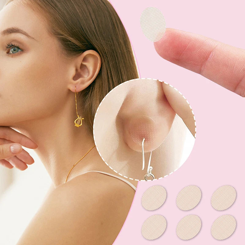 Earlobe Support Stickers | Nude Protective Patches 10–500 Pack Earlobe Protective Patch QXL