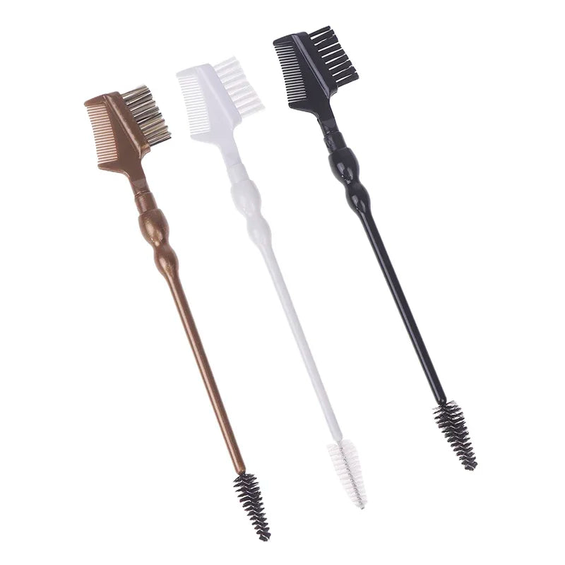 Double-Headed Eyebrow Comb & Eyelash Brush | Dual-End Tool Eyebrow & Lash Brush QXL